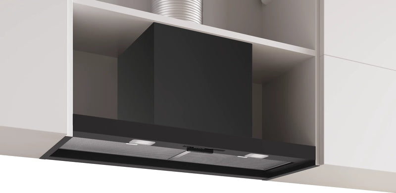 Bosch DBB83BC60B - Matt Black Integrated Extractor Hood - 80cm - D Energy
