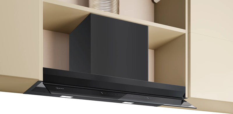 Neff D88XET2S0B - Black Integrated Extractor Hood - 80cm - A+ Energy