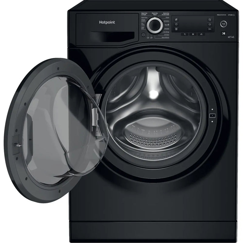Hotpoint NDD 86448 BDA UK - Black 8KG Washer Dryer - 1400 RPM - C energy