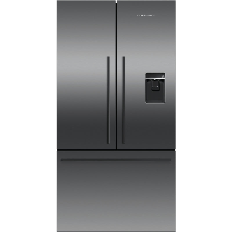 Fisher & Paykel RF540ADUB7 - Black Stainless Steel American Fridge Freezer - 569L - E Rated