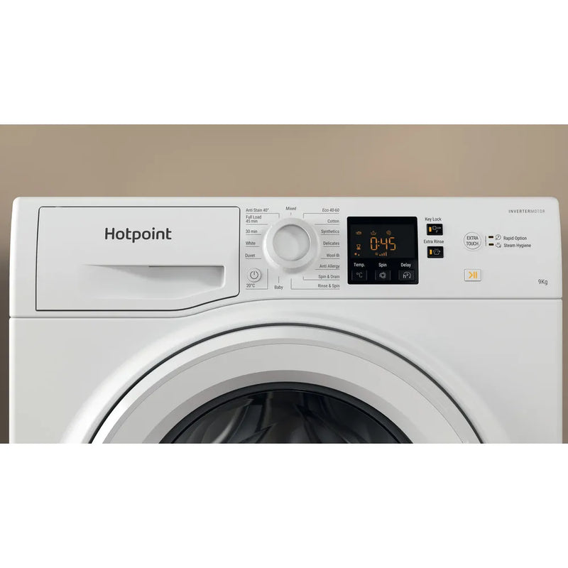 Hotpoint NSWF 946 W UK - White 9KG Washing Machine - 1400 RPM - A energy