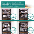 Bosch Series 4 SMS4EMW06G - White Freestanding Dishwasher - B energy