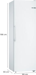 Bosch Series 4 GSN36VWEPG - White Freestanding Frost Free Freezer - E energy