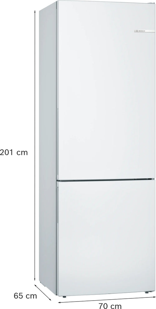 Bosch Series 6 KGE49AWCAG - White Freestanding 60/40 Frost Free Fridge Freezer - C energy