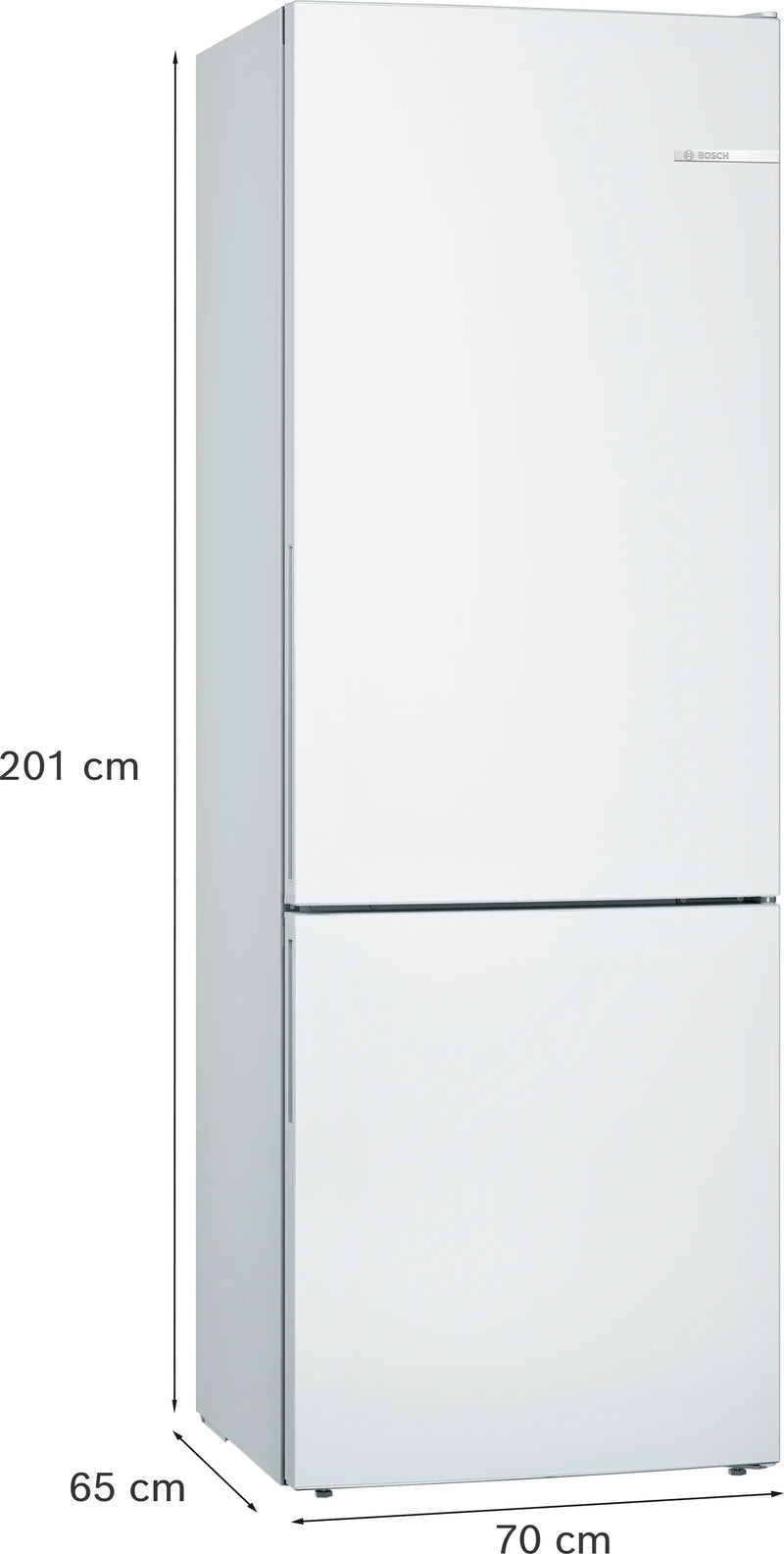 Bosch Series 6 KGE49AWCAG - White Freestanding 60/40 Frost Free Fridge Freezer - C energy