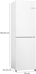 Bosch Series 2 KGN27NWEAG - White Freestanding Frost Free Fridge Freezer - E energy
