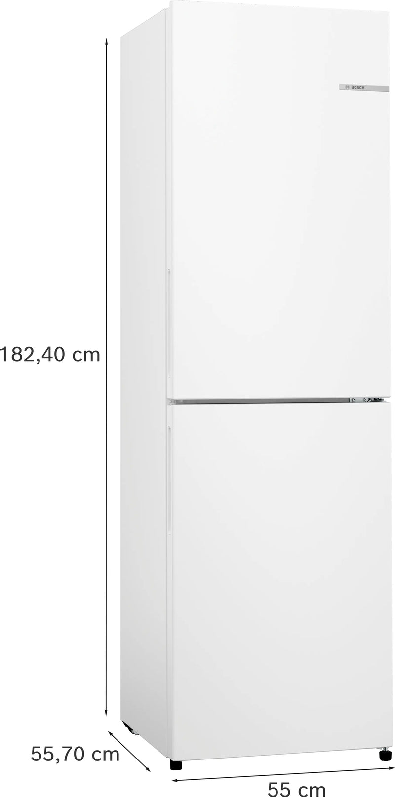 Bosch Series 2 KGN27NWEAG - White Freestanding Frost Free Fridge Freezer - E energy