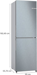 Bosch Series 2 KGN27NLEAG - Silver Freestanding 50/50 Frost Free Fridge Freezer - E energy