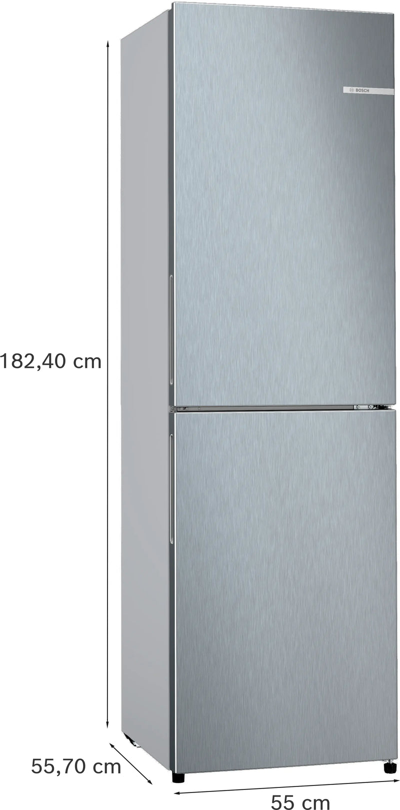 Bosch Series 2 KGN27NLEAG - Silver Freestanding 50/50 Frost Free Fridge Freezer - E energy