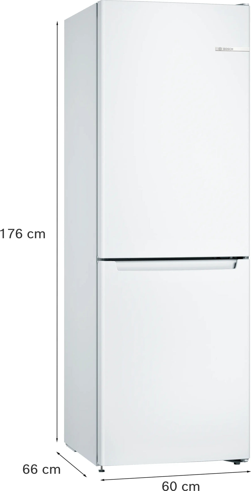 Bosch Series 2 KGN33NWEBG - White Freestanding 60/40 Frost Free Fridge Freezer - E energy - Display