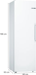 Bosch Series 4 KSV36VWEPG - White Freestanding Fridge - E energy - Display
