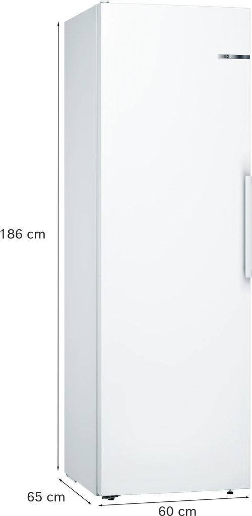 Bosch Series 4 KSV36VWEPG - White Freestanding Fridge - E energy - Display