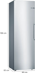 Bosch Series 4 KSV36VLEP - Stainless steel look Freestanding Fridge - E energy