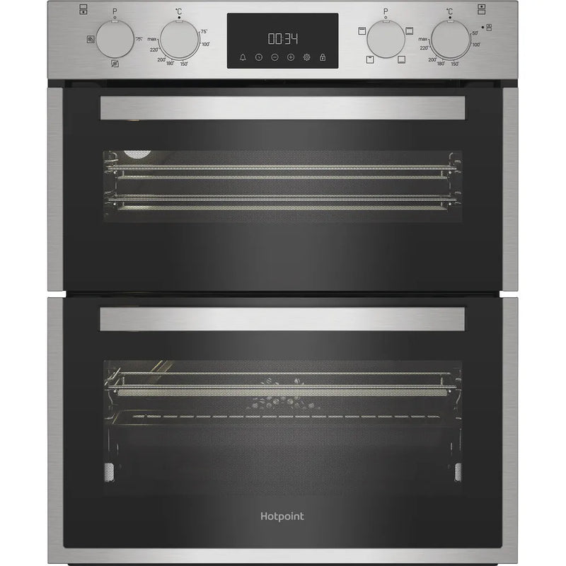 Hotpoint DUH 12D1 IX - Stainless Steel Double Oven - 48L/38L - A Energy