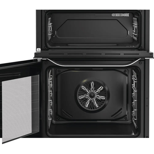 Hotpoint HFE6IDC2AX - Stainless Steel 60cm Electric Double Cooker with Induction Hob - A Energy Rating