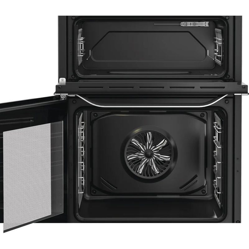 Hotpoint HFE6IDC2AX - Stainless Steel 60cm Electric Double Cooker with Induction Hob - A Energy Rating