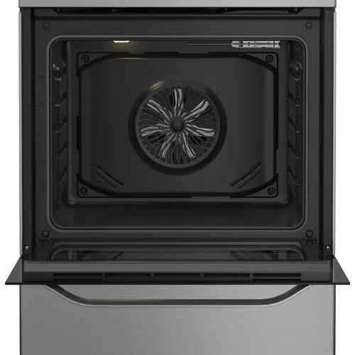 Hotpoint H6V5KMXUK - Inox Freestanding Electric Cooker - 66L - A Energy