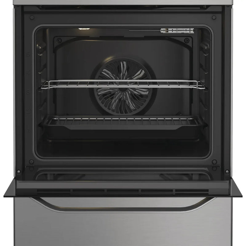 Hotpoint H6V5KMXUK - Inox Freestanding Electric Cooker - 66L - A Energy