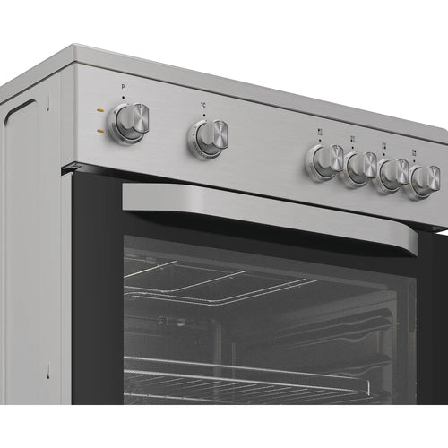 Hotpoint H6V5KMXUK - Inox Freestanding Electric Cooker - 66L - A Energy