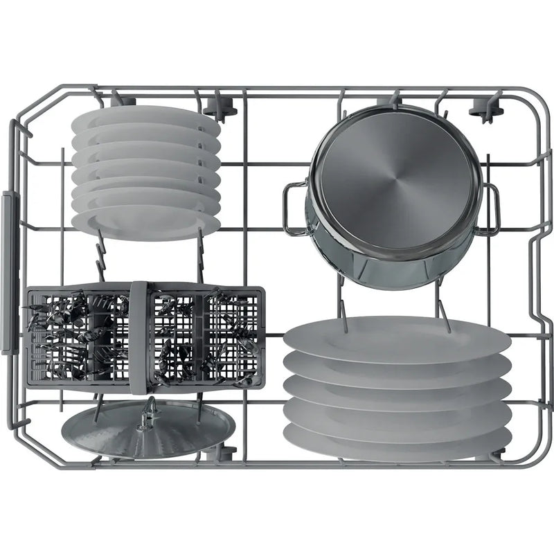 Hotpoint HP3FC10BS7A0SUK - Silver Freestanding Slimline Dishwasher - 10 Place Settings - C Energy