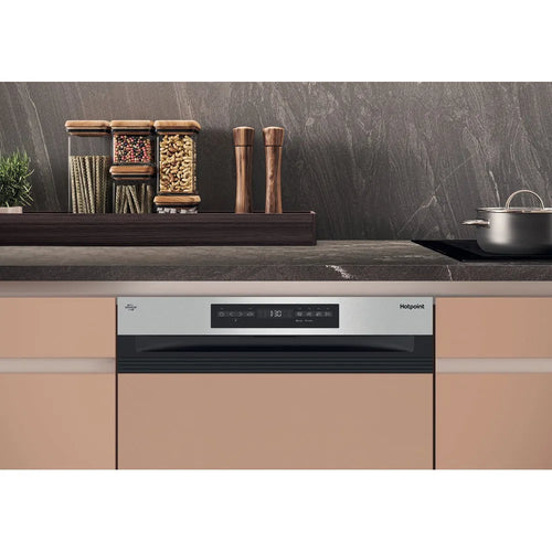 Hotpoint H5PC15M6 UK- Stainless Steel Semi-Integrated Dishwasher - C Energy Rating