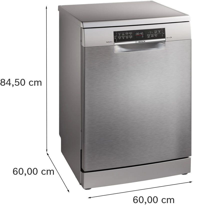 Bosch Series 6 SMS6TCI02G - Silver Inox Dishwasher - 14 Place Settings - 42dB