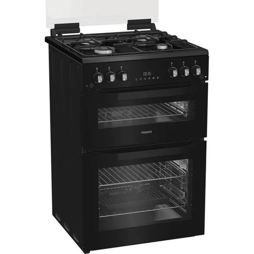 Hotpoint HTG6GDCB1 - Black Gas Cooker - A+ Energy