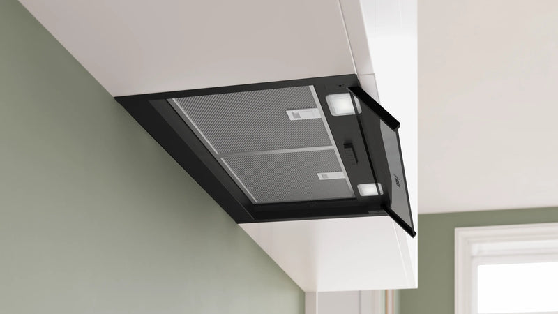 Bosch DBB65CC60B - Matt Black Integrated Extractor Hood - 60cm - 582m³/h - B Energy