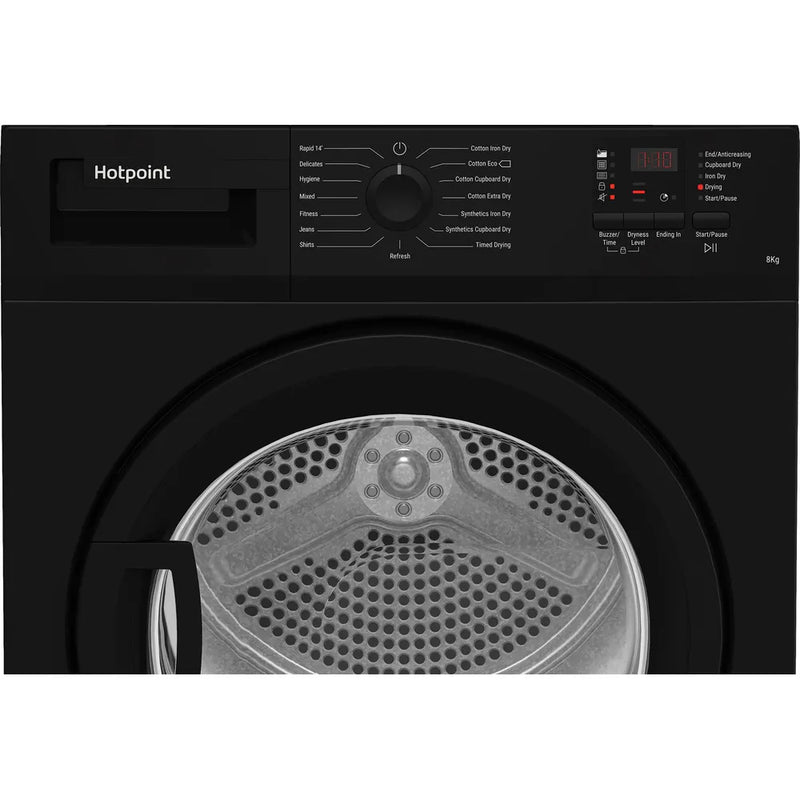 Hotpoint C HD C82 BBGD UK - Black 8KG Tumble Dryer - B Energy Rating