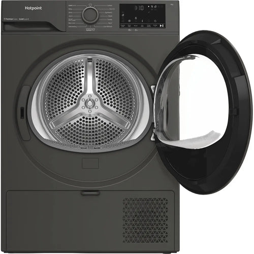 Hotpoint C HD 93M GG UK - Graphite 9KG Heat Pump Tumble Dryer - Cold Guard - Front Loading