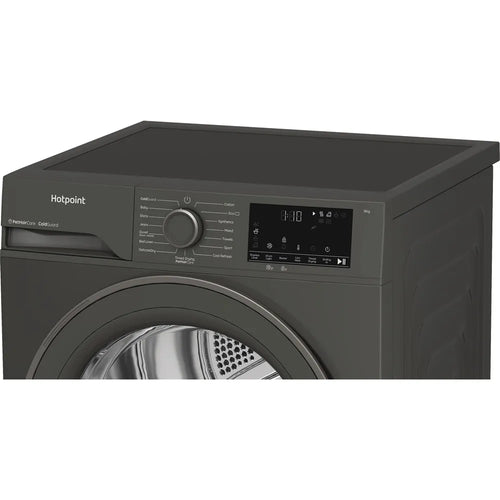 Hotpoint C HD 93M GG UK - Graphite 9KG Heat Pump Tumble Dryer - Cold Guard - Front Loading