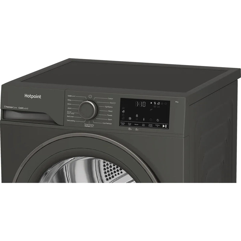 Hotpoint C HD 93M GG UK - Graphite 9KG Heat Pump Tumble Dryer - Cold Guard - Front Loading