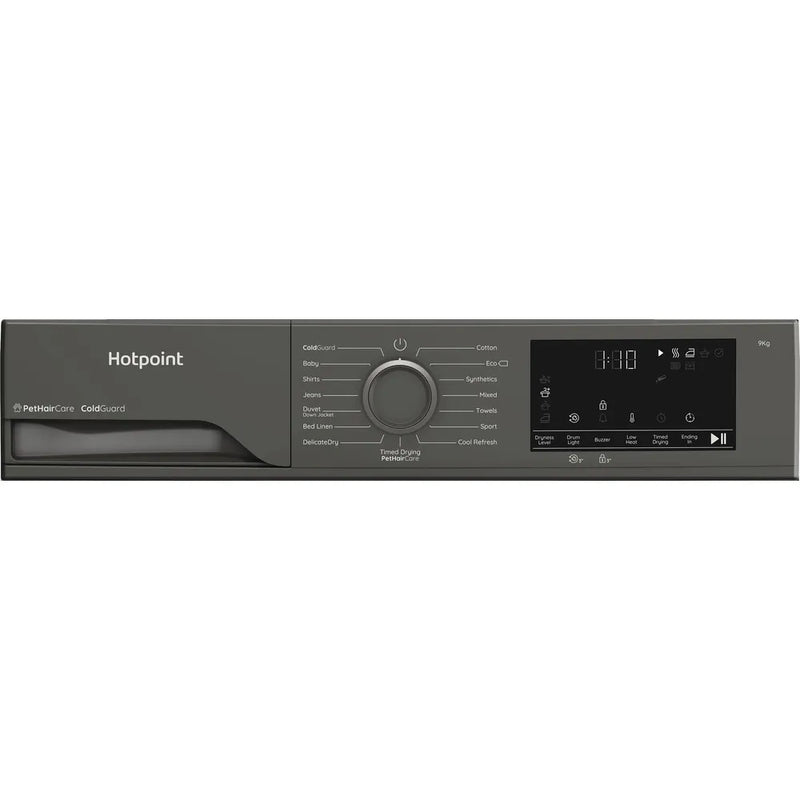 Hotpoint C HD 93M GG UK - Graphite 9KG Heat Pump Tumble Dryer - Cold Guard - Front Loading