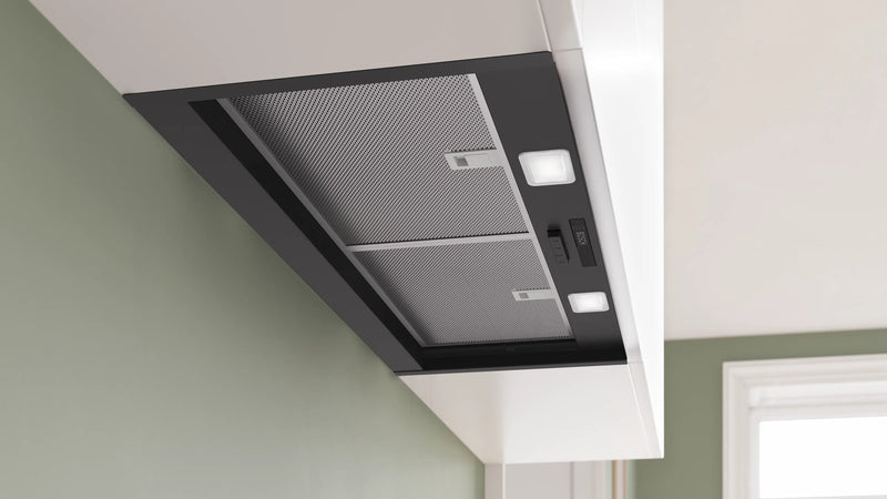 Bosch DBB83BC60B - Matt Black Integrated Extractor Hood - 80cm - D Energy