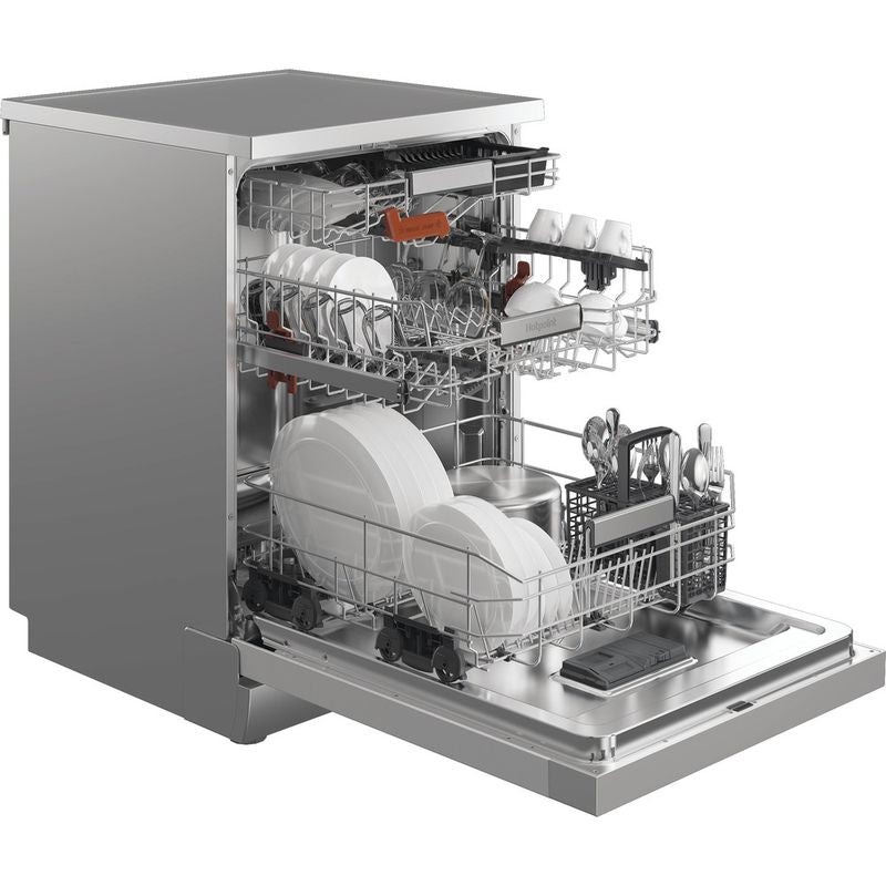 Hotpoint H8F HP51X UK - Stainless Steel Full Size Dishwasher - B Energy Rating
