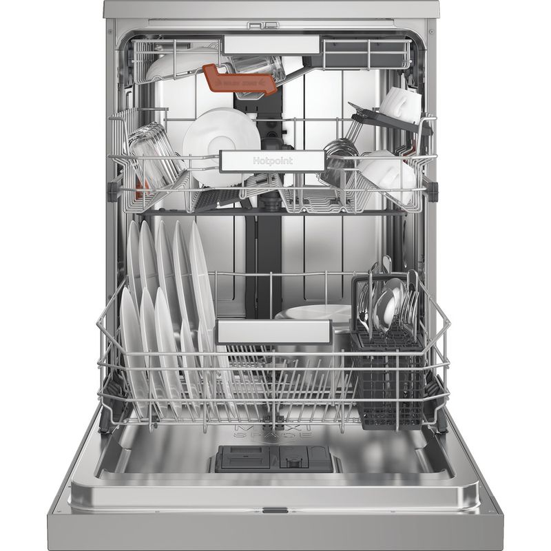 Hotpoint H8F HP51X UK - Stainless Steel Full Size Dishwasher - B Energy Rating