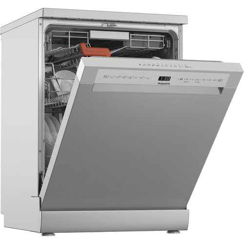 Hotpoint H8F HS61X UK - Stainless Steel Dishwasher - Full Size - A Energy Rating