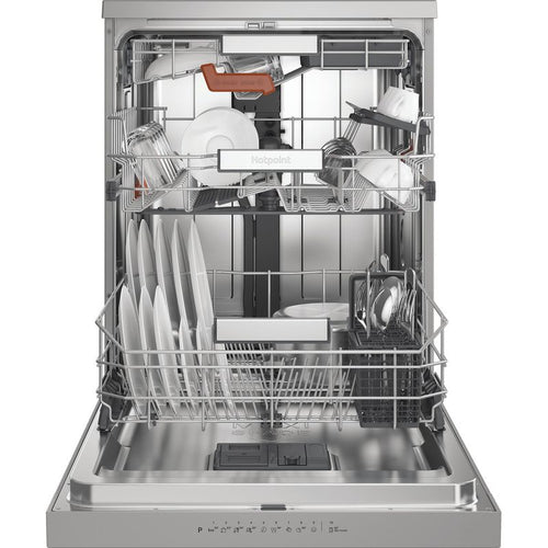 Hotpoint H8F HS61X UK - Stainless Steel Dishwasher - Full Size - A Energy Rating