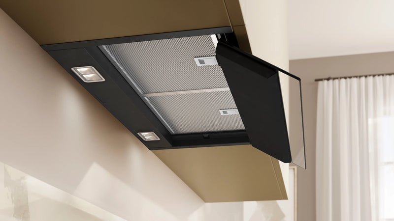 NEFF D68XET2S0B - Black Integrated Hood 60cm - 851m³/h Boost - A+ Energy