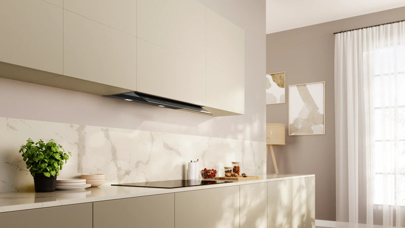 Neff D88XET2S0B - Black Integrated Extractor Hood - 80cm - A+ Energy