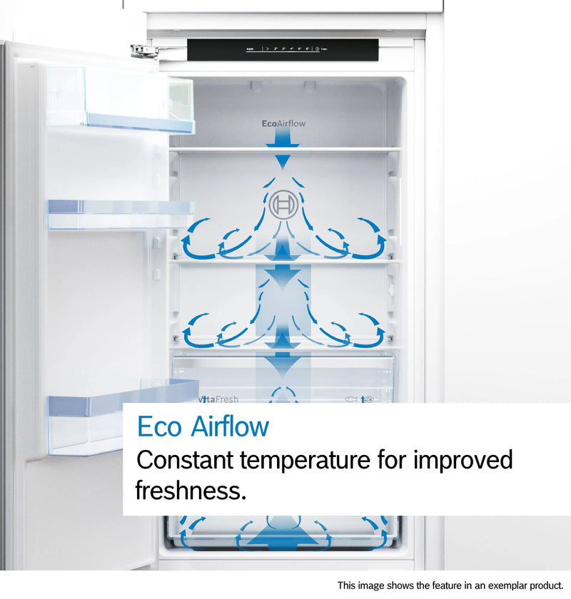 Bosch Series 2 KIN86NFE0G - Integrated 60/40 Frost Free Fridge Freezer - E energy