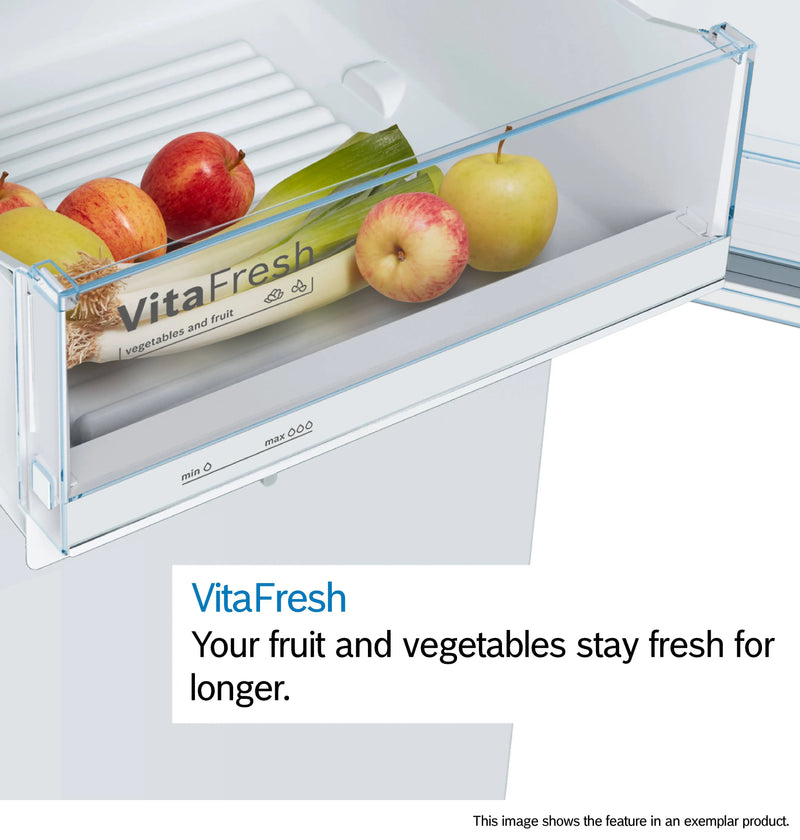 Bosch Series 4 KGV33VLEAG - Stainless Steel Fridge Freezer - 287L - E Rated