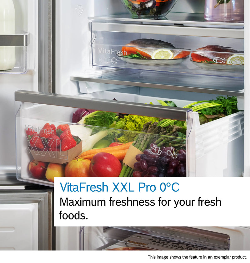 Bosch Series 6 KFI96APEAG - Stainless steel Side By Side Frost Free Fridge Freezer - E energy