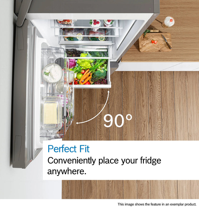 Bosch Series 4 KGN392WEBG - White Fridge Freezer - 279L/89L - E Energy