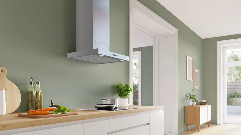 Bosch DWB65CC30B  - Stainless Steel Look 60cm Wall-Mounted Cooker Hood - B Energy Rating