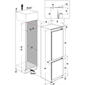 Hotpoint HPK2 5293 B5UK - Zinc Metal 70/30 Integrated Fridge Freezer - 270L - D Energy