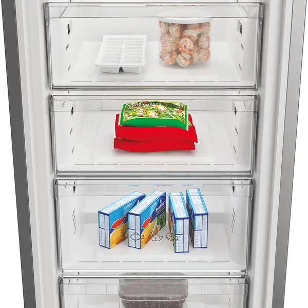 Hotpoint HPMFF 6312 XBR4UK - Dark Inox Tall Freezer- Garage Safe - 286L - E Energy