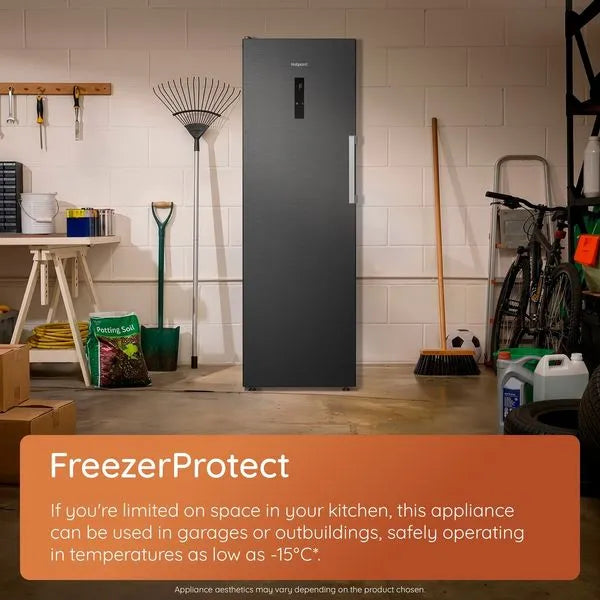 Hotpoint HPMFF 6312 W4UK - White Frost Free Tall Freezer - Garage Safe - 286L - E Energy