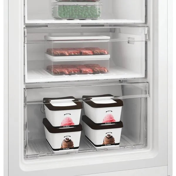 Hotpoint HPMFF 1292 W4UK - White 256L Tall Freezer - Frost Free -Garage Safe - E Energy
