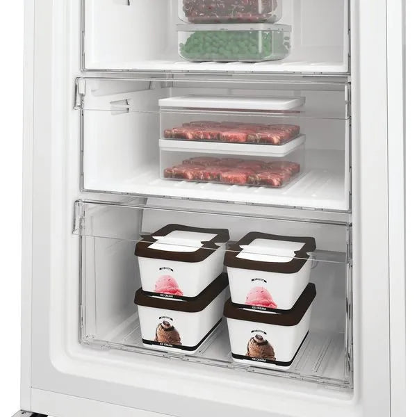 Hotpoint HPMFF 1292 W4UK - White 256L Tall Freezer - Frost Free -Garage Safe - E Energy